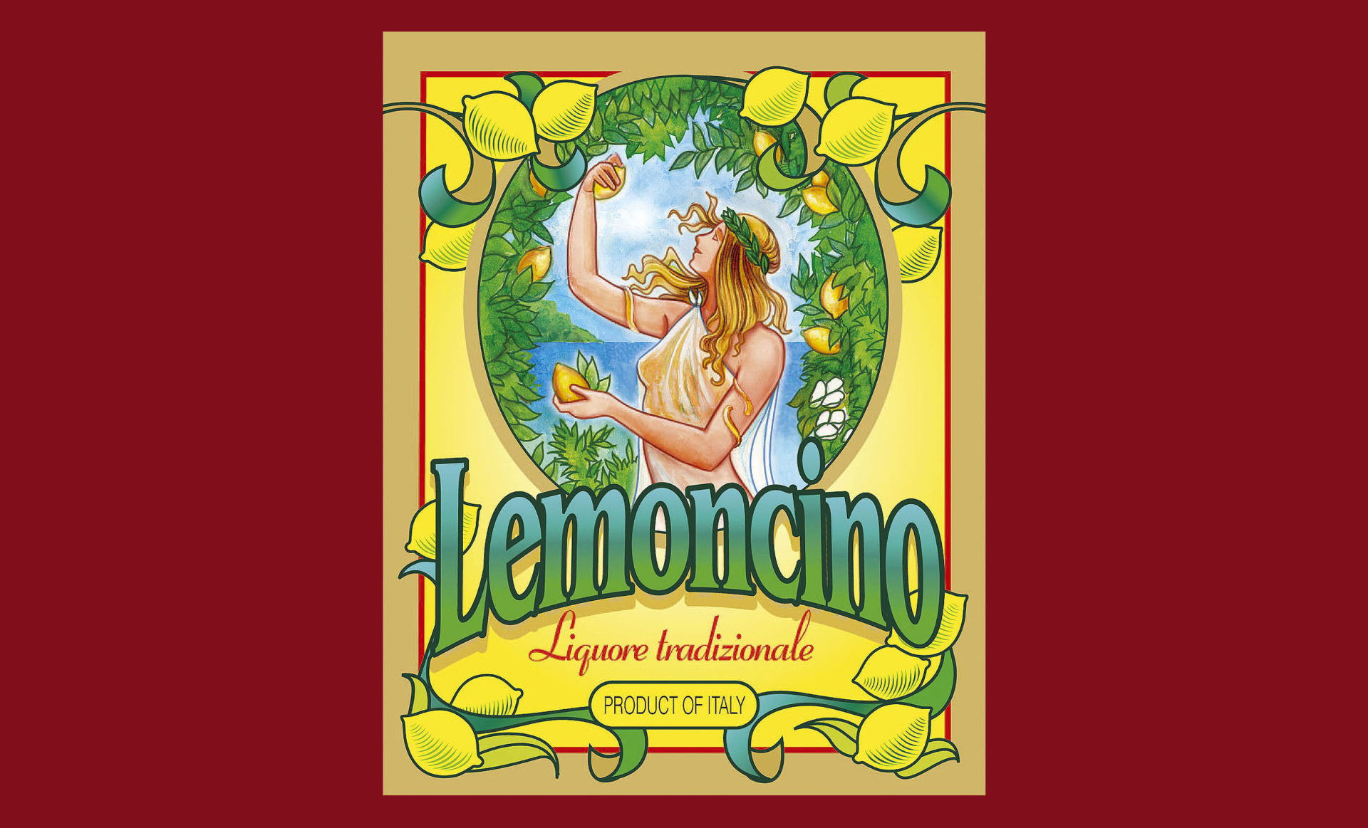 Progettazione Etichetta Lemoncino Liquore Tradizionale Studiovagnetti Perugia